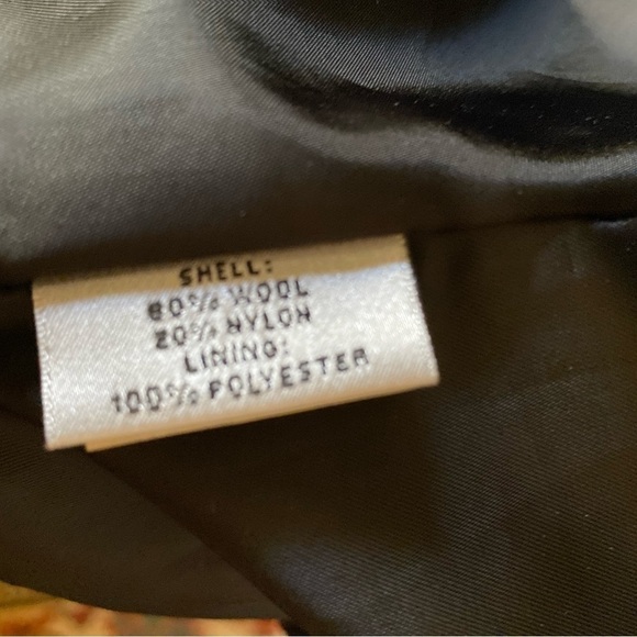 Preston & York Black 100% Wool Single Breasted Button Up Winter Coat Size 16 W - Picture 5 of 10